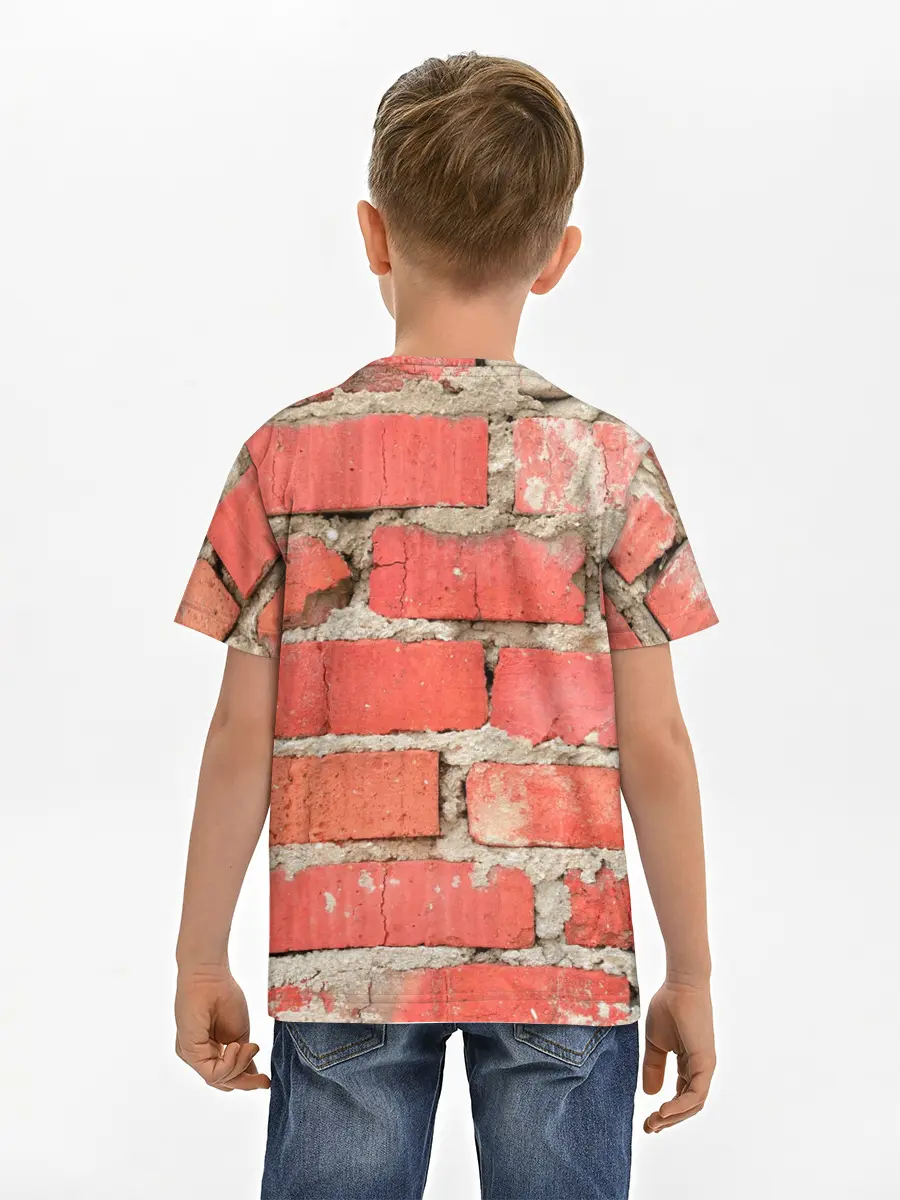 Детская базовая футболка / Кирпичная стена