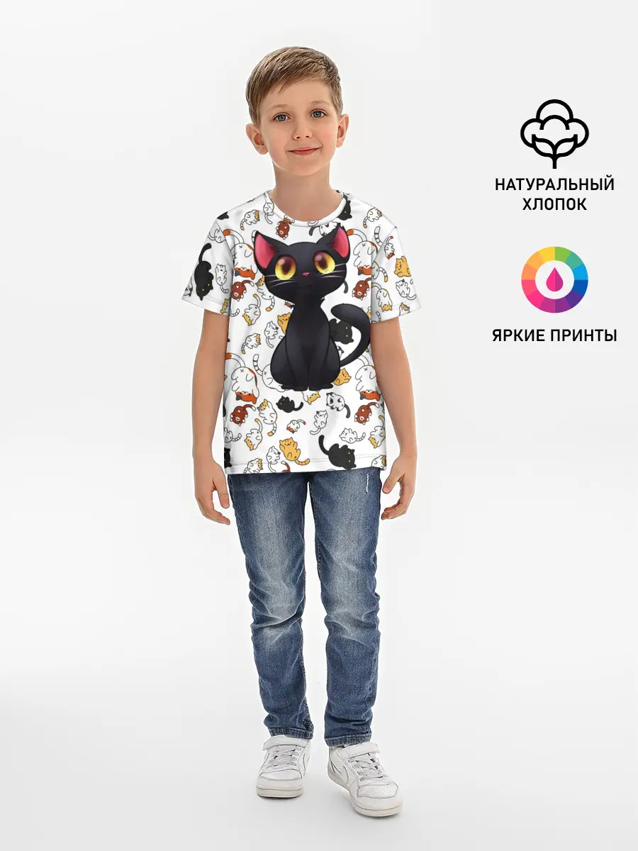 Детская базовая футболка / Котэ | Котята