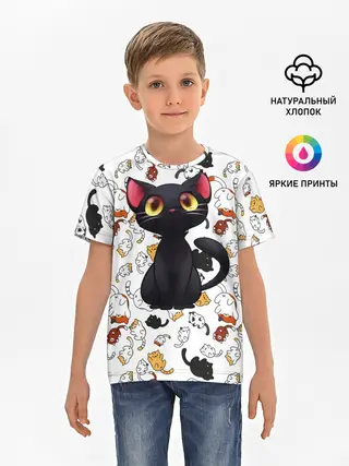Детская базовая футболка / Котэ | Котята