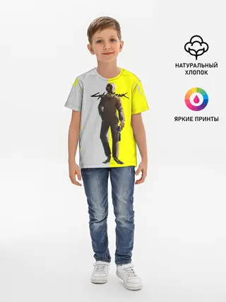 Детская базовая футболка / CYBERPUNK 2077 | КИБЕРПАНК