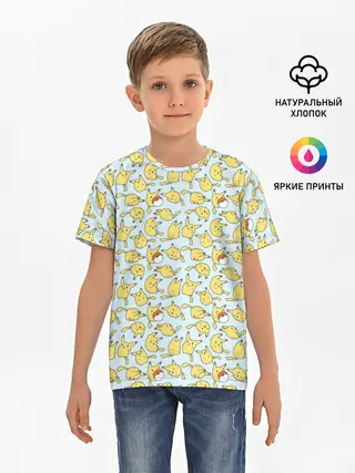 Детская базовая футболка / Пикачу.