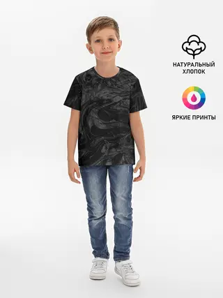 Детская базовая футболка / Серая материя