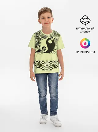 Детская базовая футболка / кельтский узор