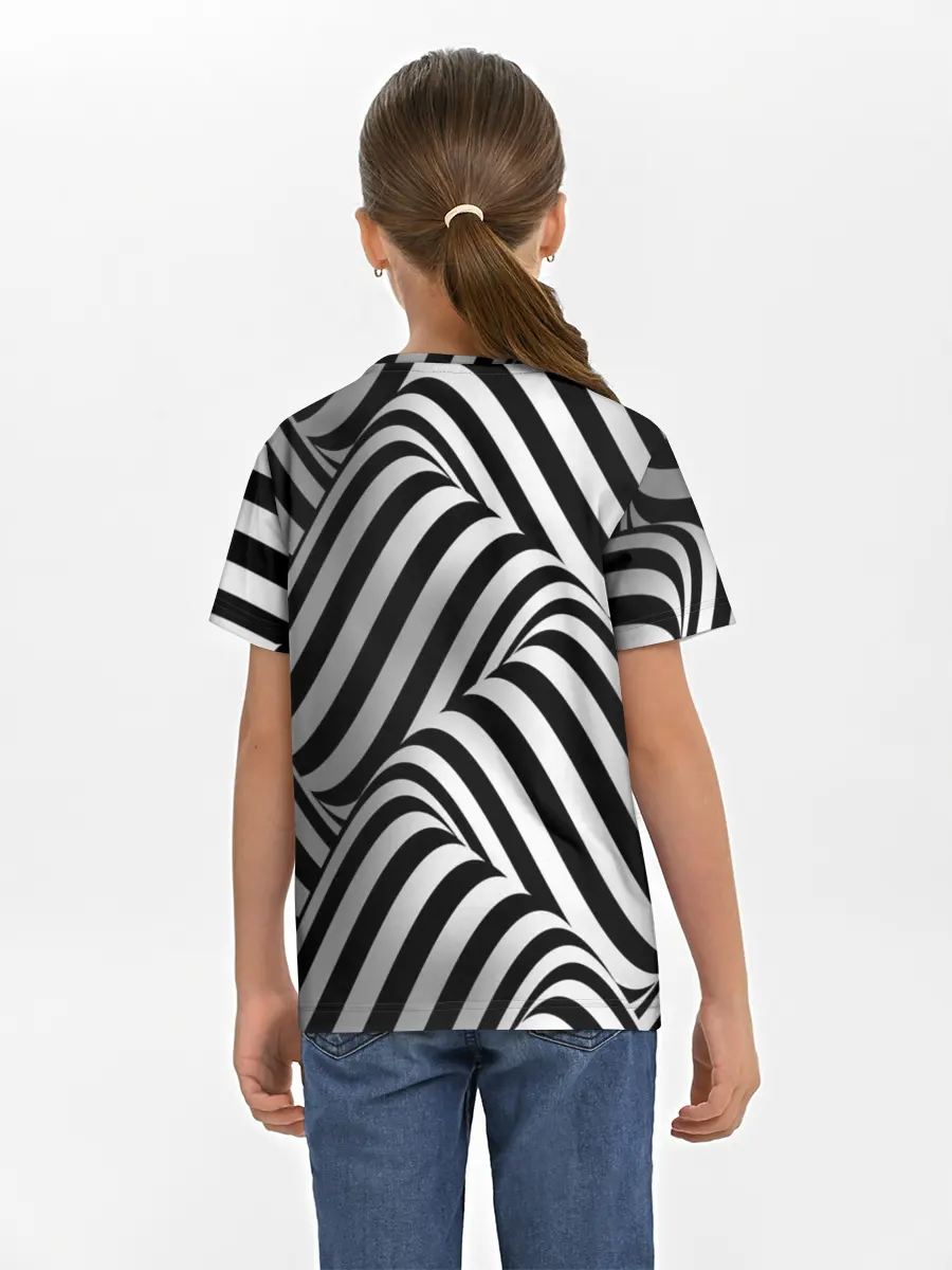 Детская базовая футболка / 3D Иллюзия