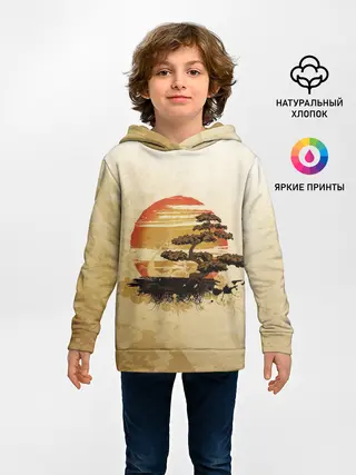 Детское худи / Дерево на закате