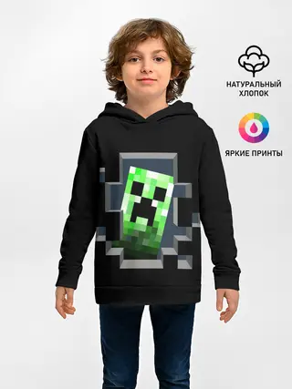 Детское худи / Майнкрафт, Крипер