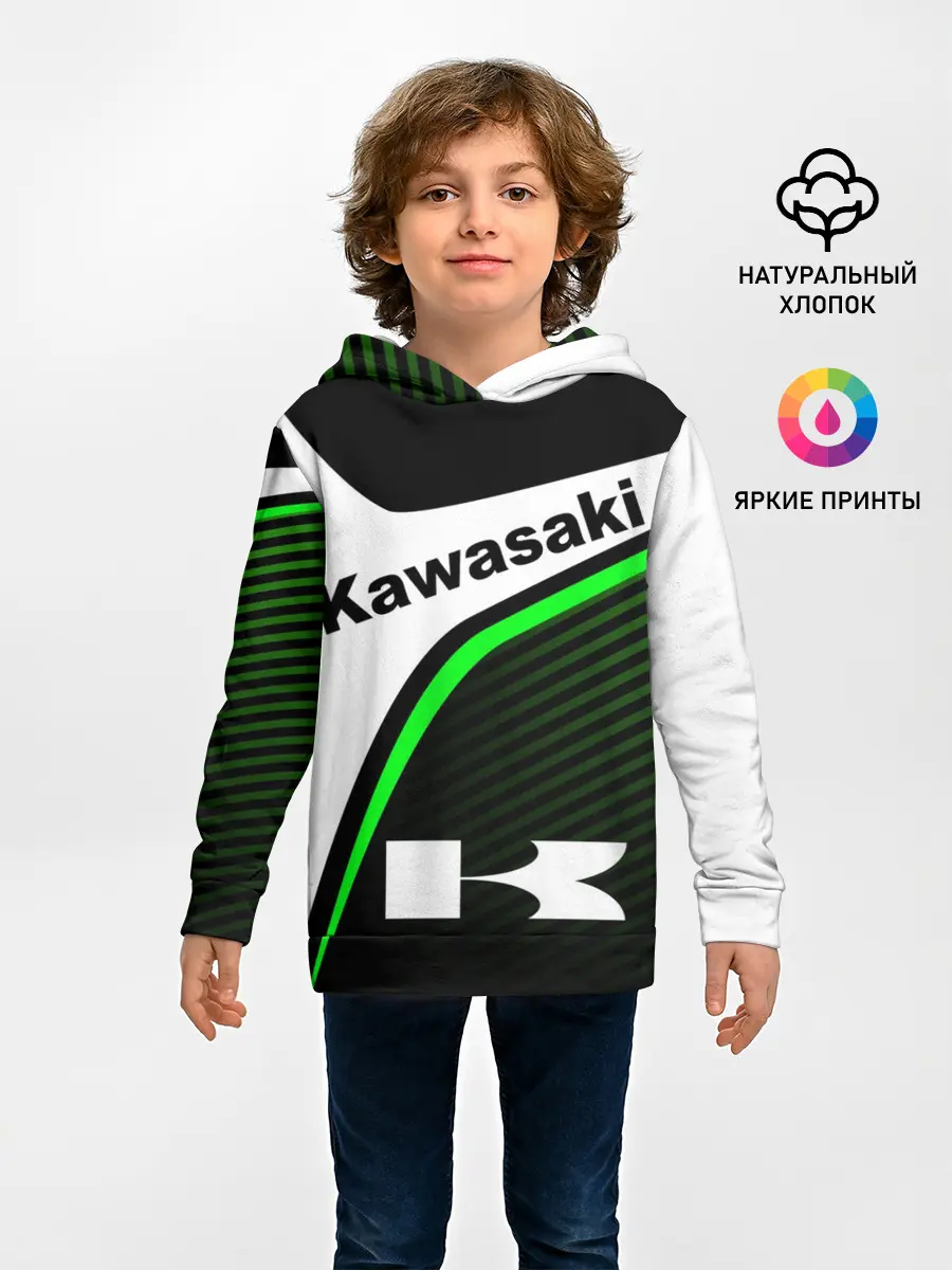 Детское худи / KAWASAKI / КАВАСАКИ / SPORT