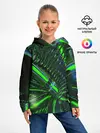Детское худи / DIGITAL NEON GREEN