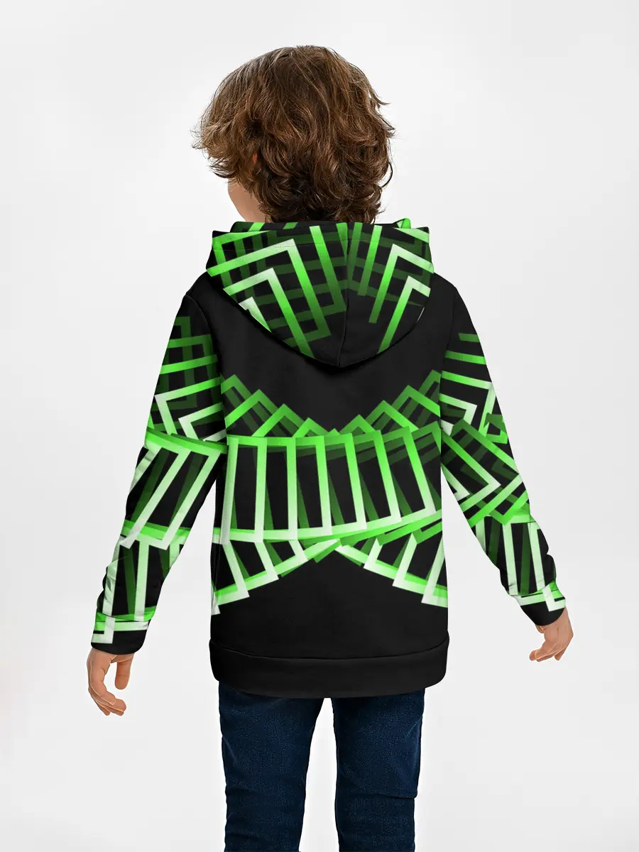 Детское худи / Неоновые квадраты