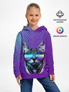 Детское худи / Кот очки наушники модный