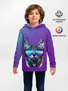Детское худи / Кот очки наушники модный