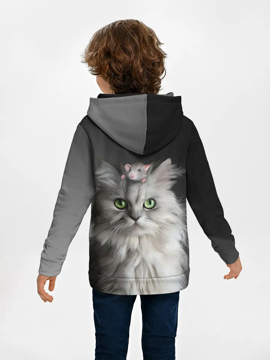 Детское худи / Кот и мышка