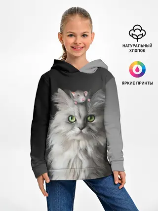 Детское худи / Кот и мышка