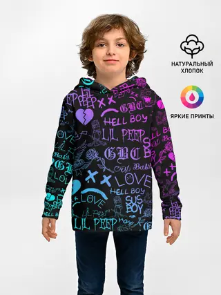 Детское худи / LIL PEEP NEON | ЛИЛ ПИП НЕОН