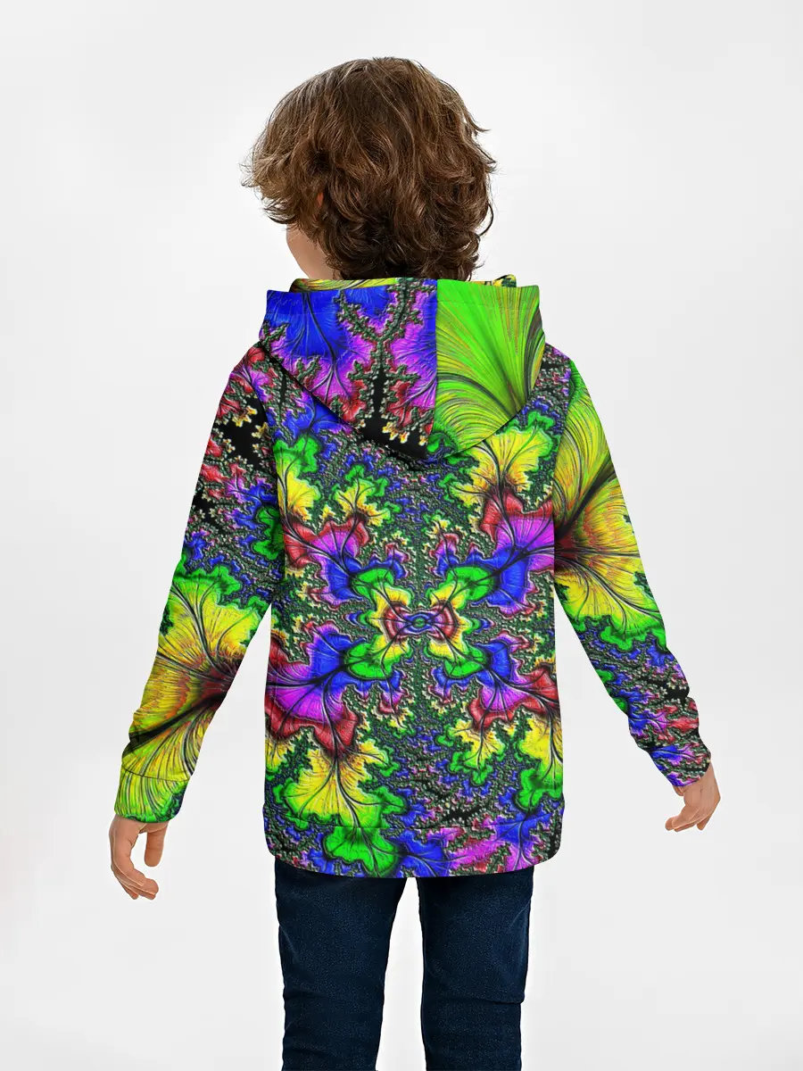 Детское худи / НЕОНОВЫЙ ЦВЕТОК