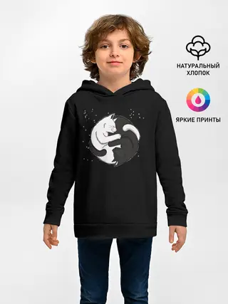 Детское худи / Коты Инь Янь