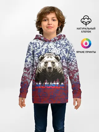 Детское худи / Русский медведь