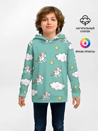 Детское худи / Любовь к единорогам