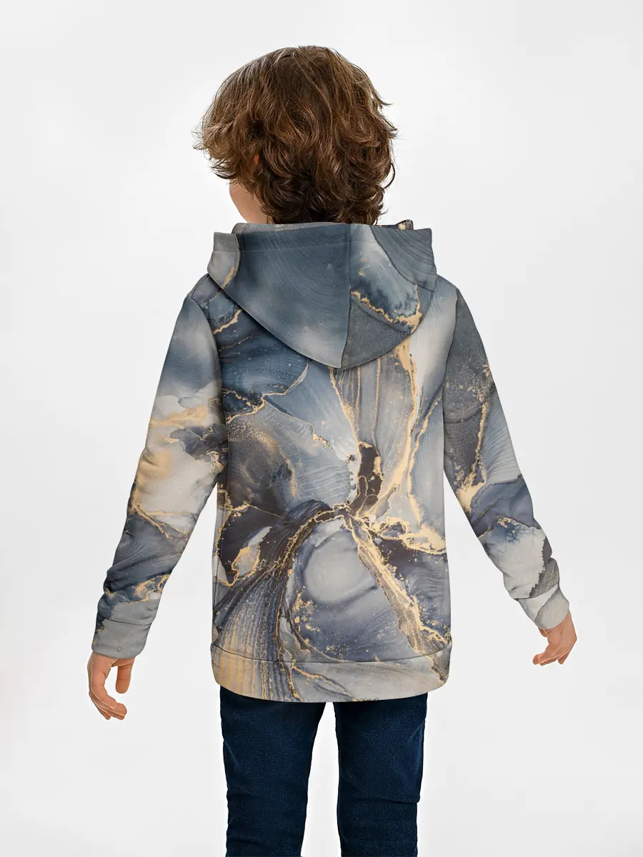 Детское худи / Fluid art ink mix