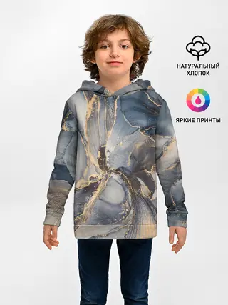 Детское худи / Fluid art ink mix