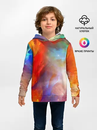 Детское худи / Сине-желтое небо