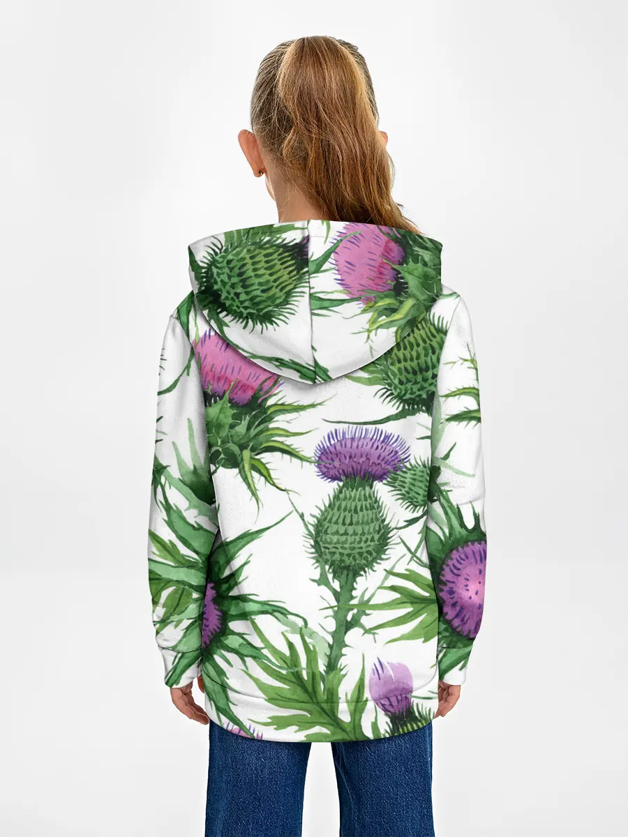 Детское худи / Цветок репейника