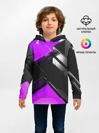 Детское худи / Неоновые кубы