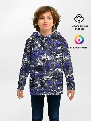 Детское худи / Гоночная машина