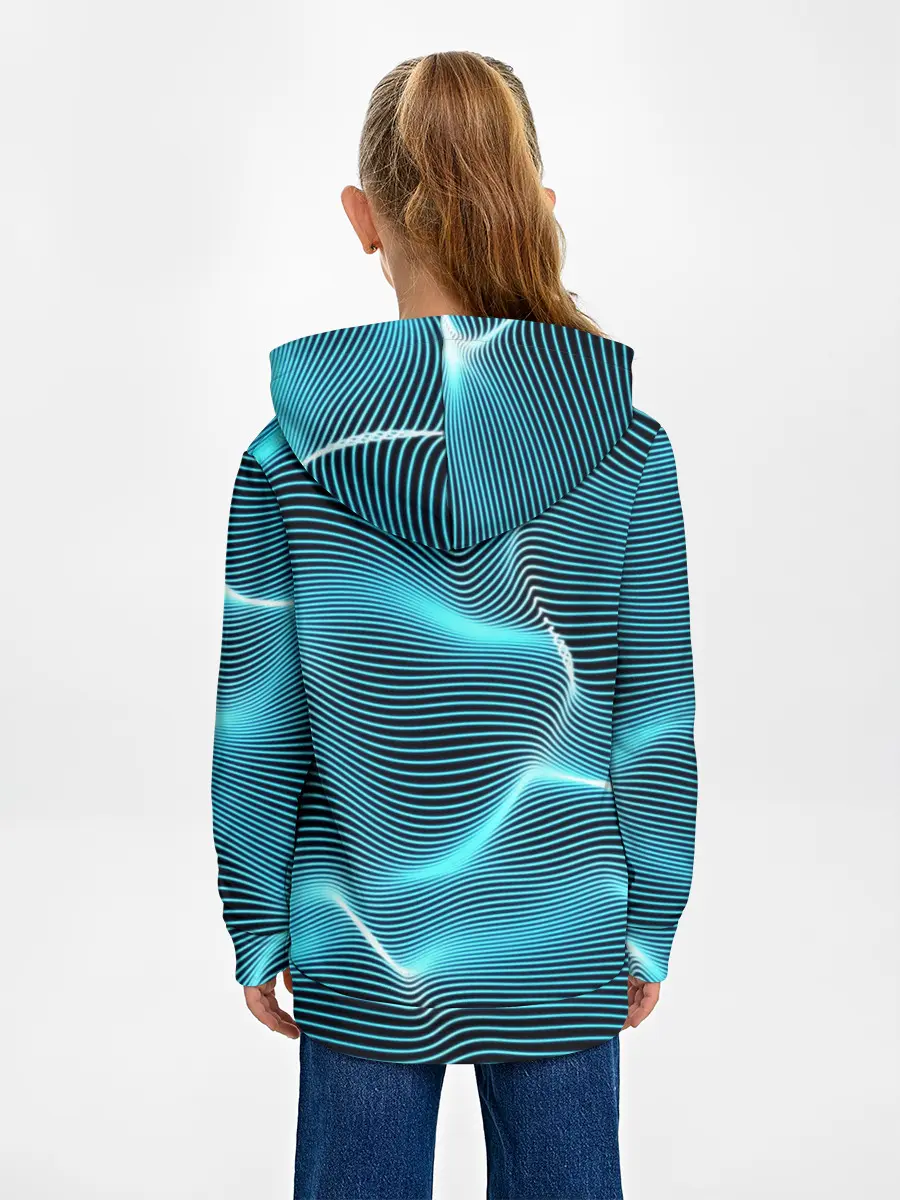 Детское худи / Neon lines