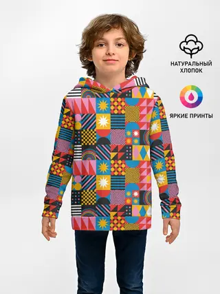 Детское худи / Печворк. Мозаика.Настроение