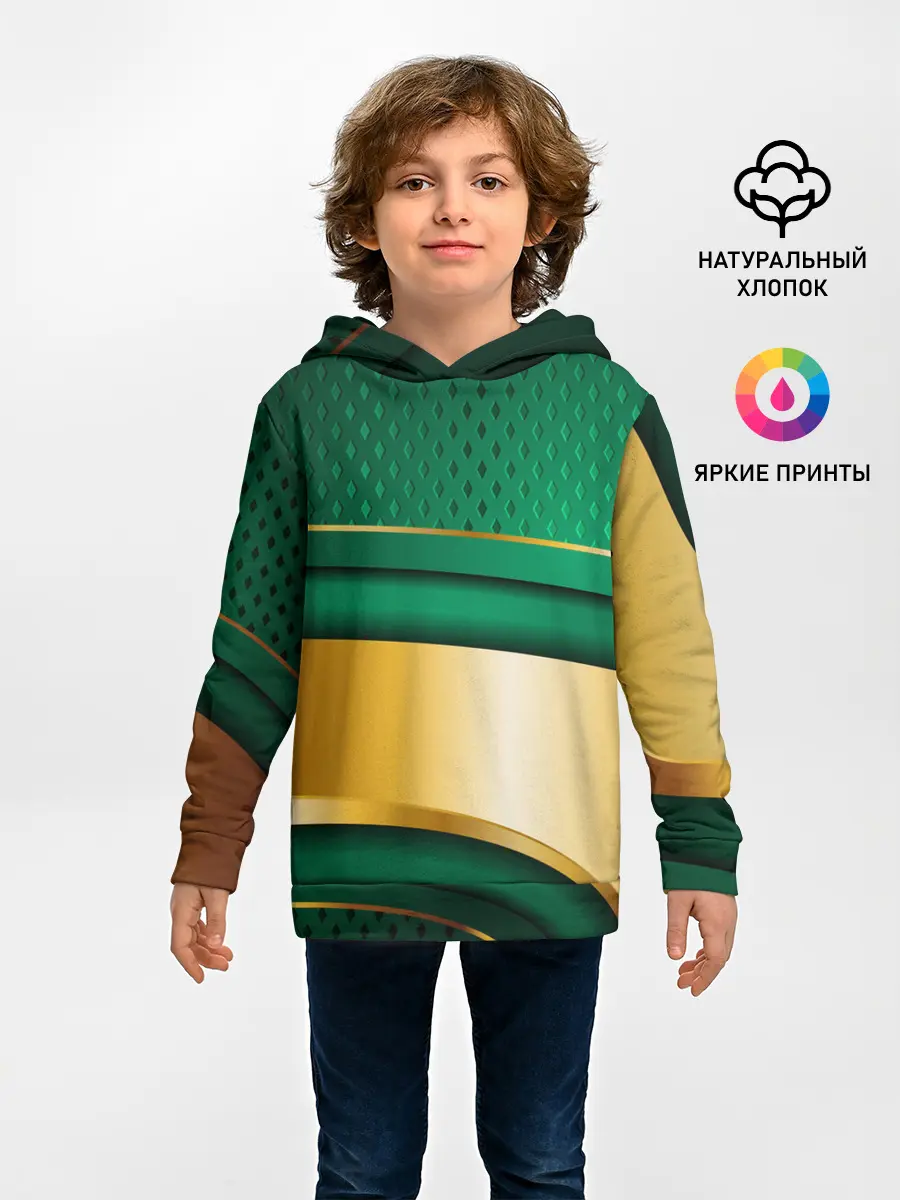 Детское худи / GREEN GOLD 3D