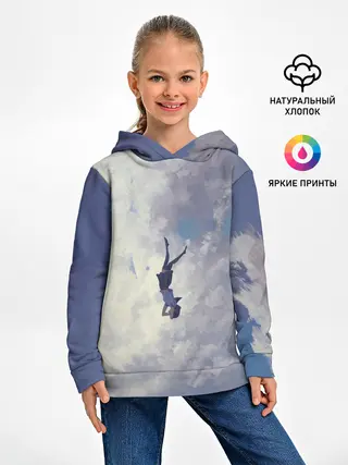 Детское худи / Летящая девушка