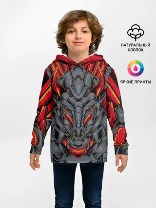 Детское худи / Механический дракон