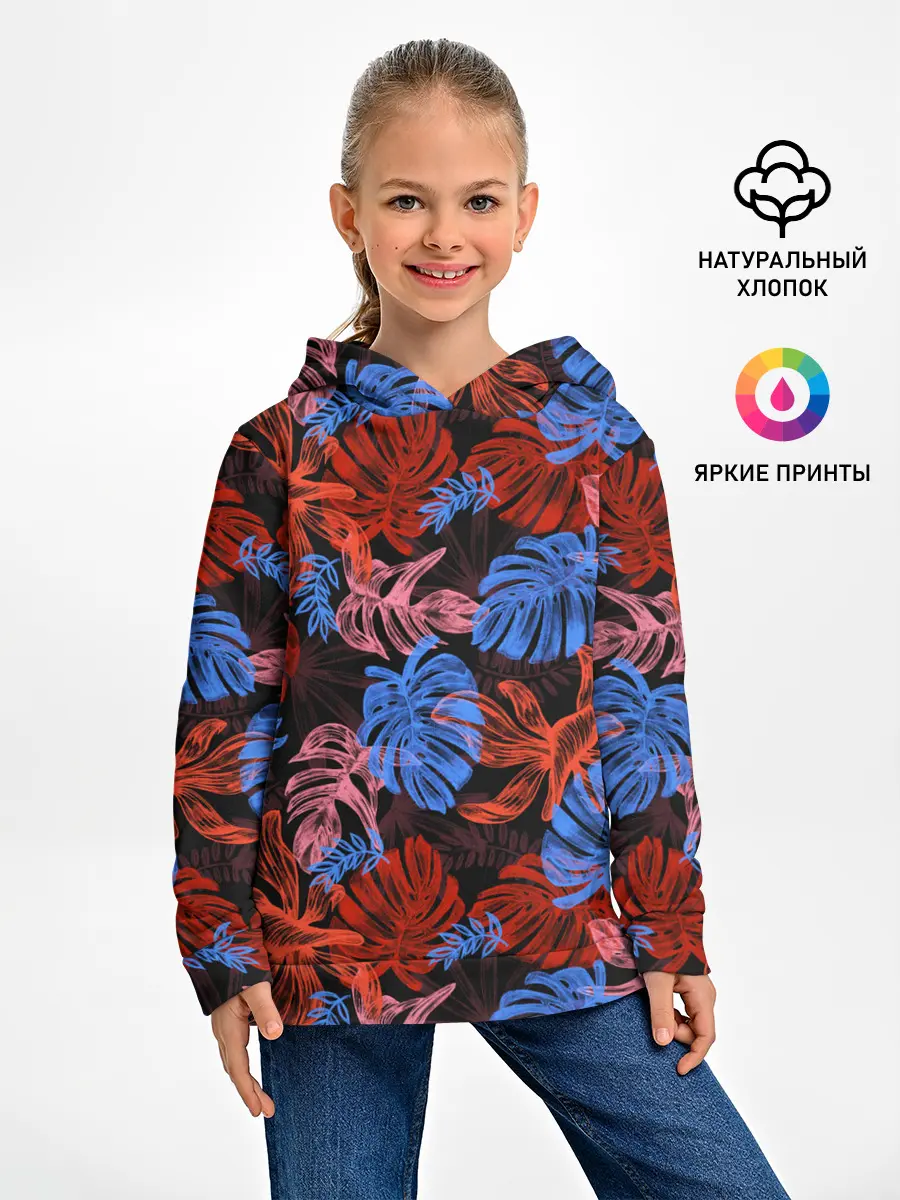 Детское худи / Неоновые Тропики