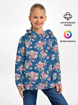 Детское худи / Розы и Ромашки