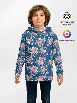 Детское худи / Розы и Ромашки