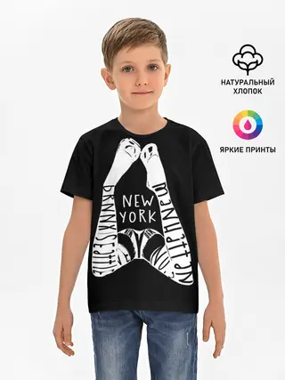 Детская базовая футболка / New York
