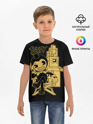 Детская базовая футболка / Bendy And The Ink Machine