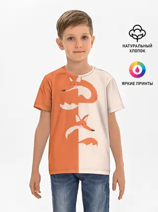 Детская базовая футболка / Лисичка-сестричка