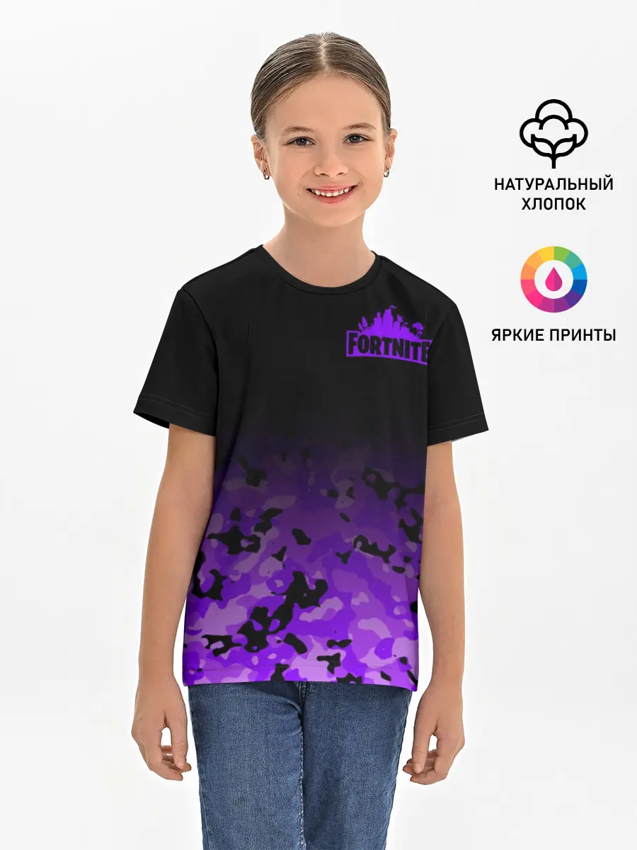 Детская базовая футболка / Fortnite