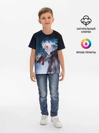 Детская базовая футболка / Кен Канеки