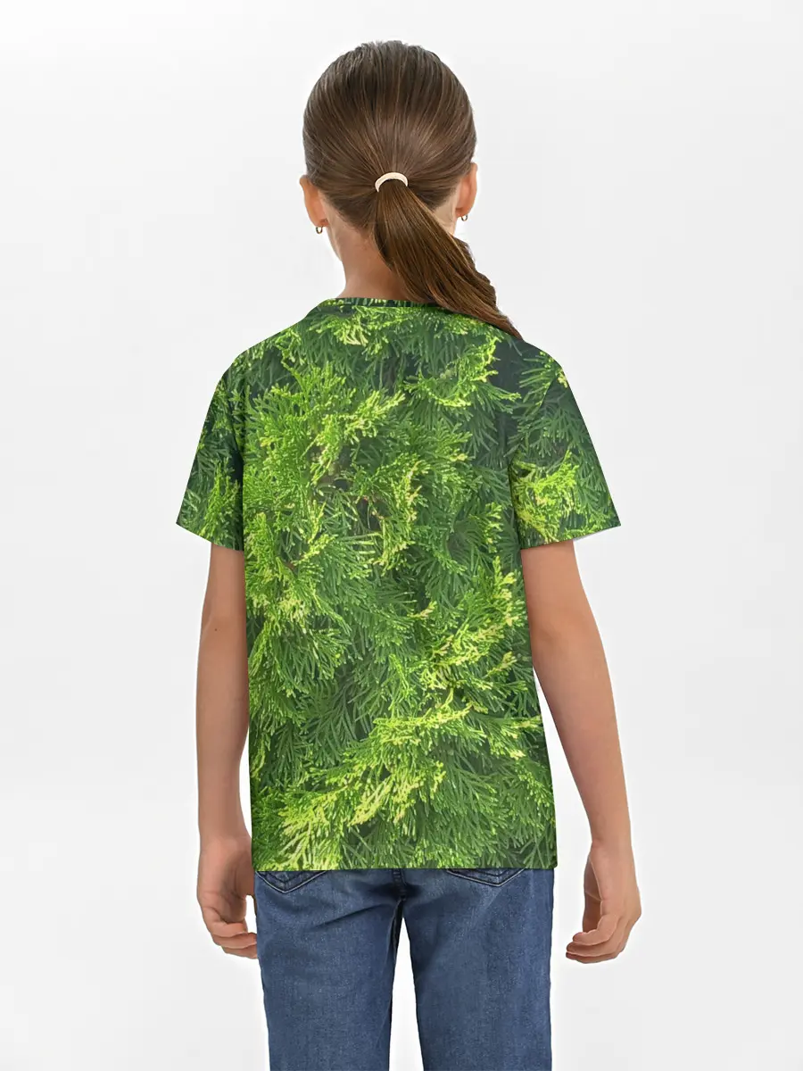 Детская базовая футболка / Хвойная масса