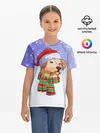 Детская базовая футболка / Новогодний Лабрадор / New Years Labrador