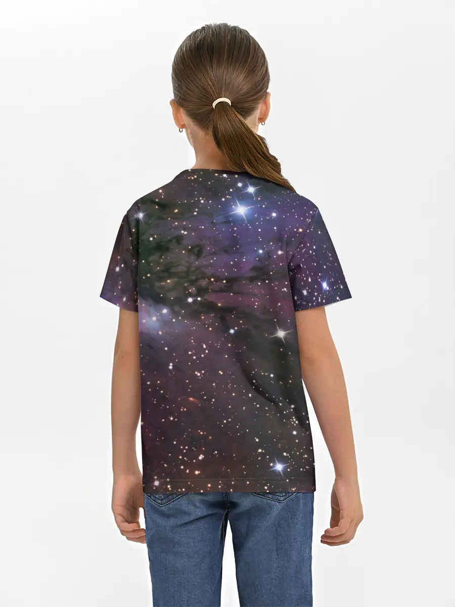 Детская базовая футболка / Галактика