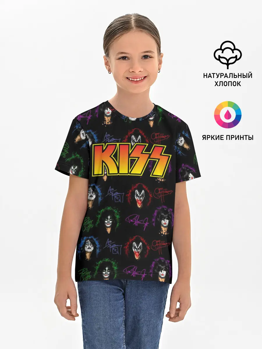 Детская базовая футболка / KISS