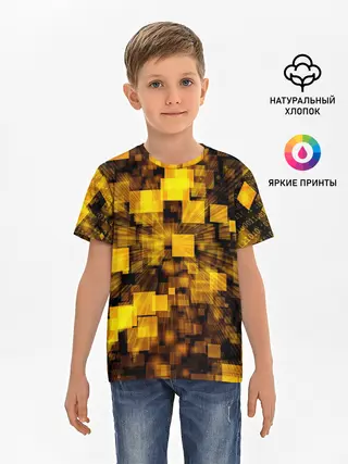 Детская базовая футболка / Неоновый взрыв