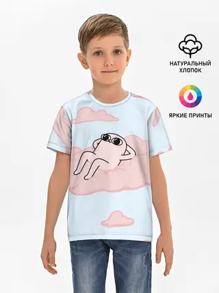 Детская базовая футболка / мем