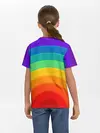 Детская базовая футболка / Круговая радуга