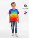 Детская базовая футболка / Круговая радуга