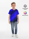 Детская базовая футболка / Blue and Black